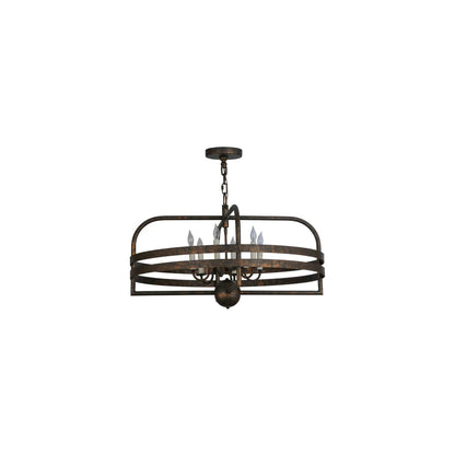 Aldari 6 Light 32" Wide Taper Candle Style Chandelier