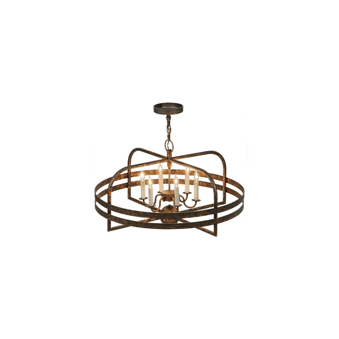 Aldari 6 Light 32" Wide Taper Candle Style Chandelier