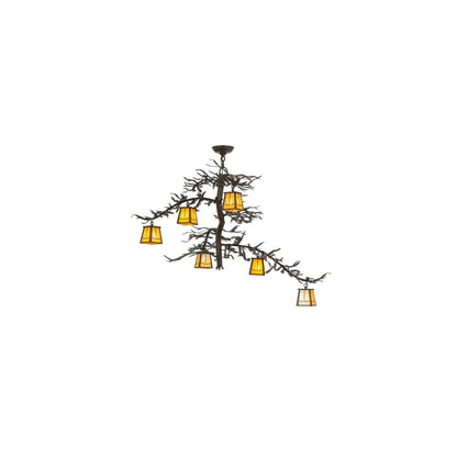 Pine Branch Valley View 6 Light 45" Wide Chandelier