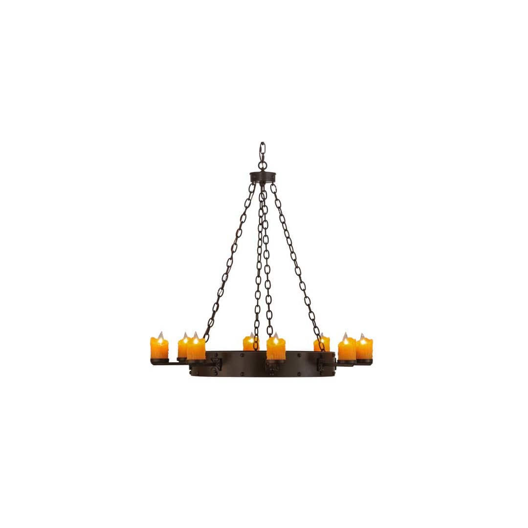 Kingston 8 Light 48" Wide Pillar Candle Ring Chandelier