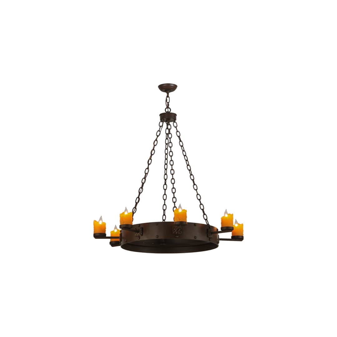 Kingston 8 Light 48" Wide Pillar Candle Ring Chandelier