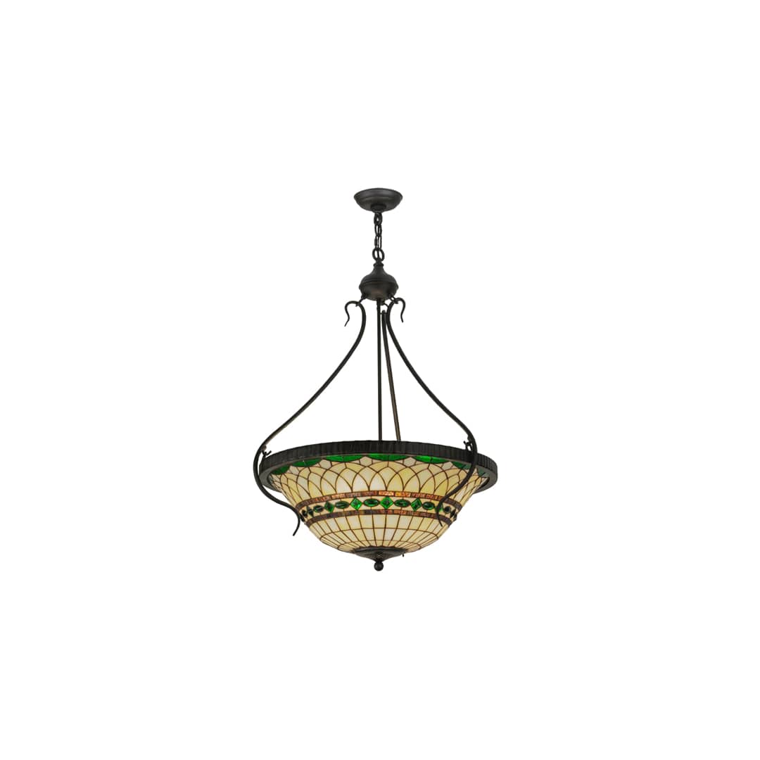 Tiffany Roman 4 Light 27" Wide Pendant