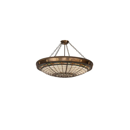 Fleur-de-Lite 6 Light 38" Wide Semi-Flush Bowl Ceiling Fixture