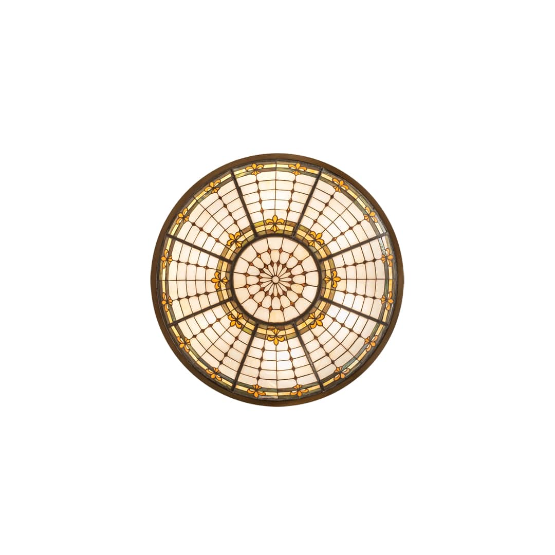 Fleur-de-Lite 6 Light 38" Wide Semi-Flush Bowl Ceiling Fixture