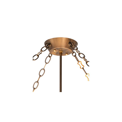 Fleur-de-Lite 6 Light 38" Wide Semi-Flush Bowl Ceiling Fixture