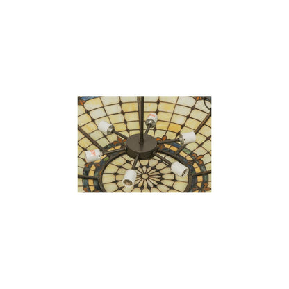 Fleur-de-Lite 6 Light 38" Wide Semi-Flush Bowl Ceiling Fixture