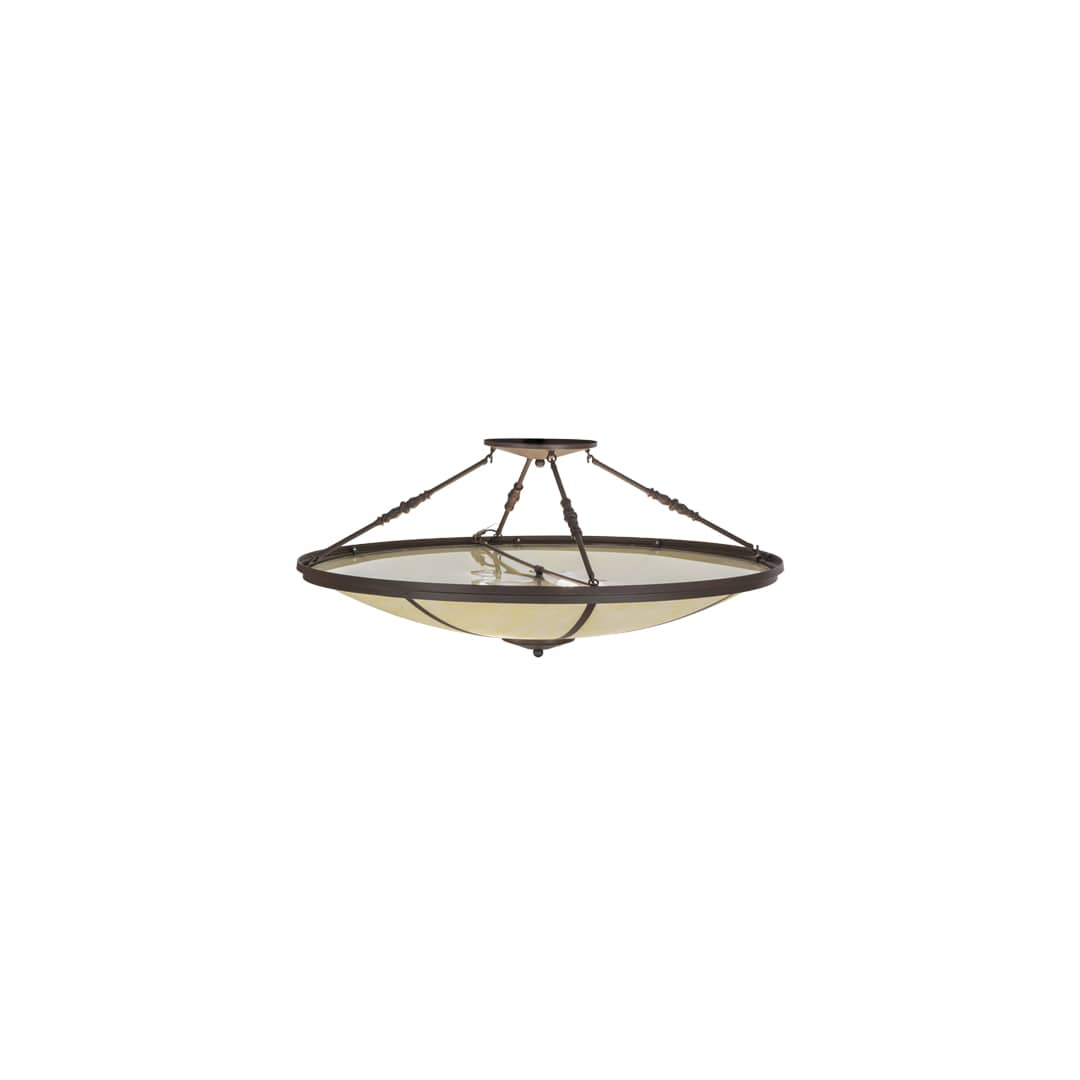 Commerce 4 Light 45" Wide Semi-Flush Bowl Ceiling Fixture - Cafe-Noir Finish