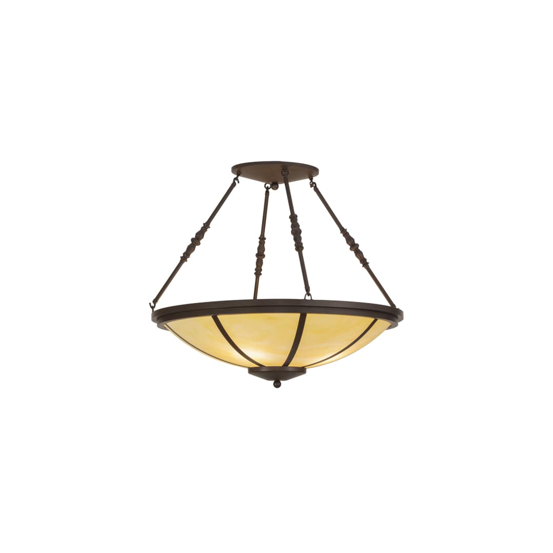 Commerce 4 Light 30" Wide Semi-Flush Bowl Ceiling Fixture