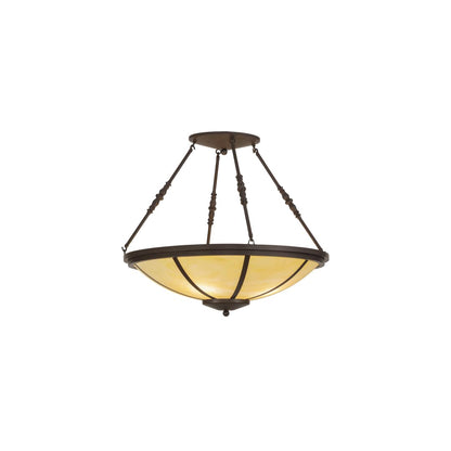 Commerce 4 Light 30" Wide Semi-Flush Bowl Ceiling Fixture