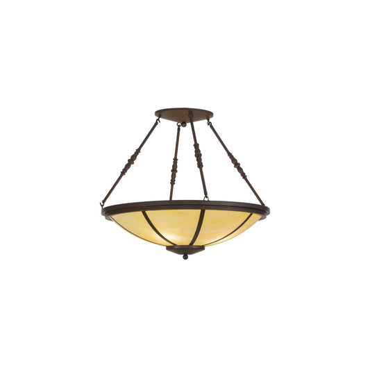 Commerce 4 Light 30" Wide Semi-Flush Bowl Ceiling Fixture