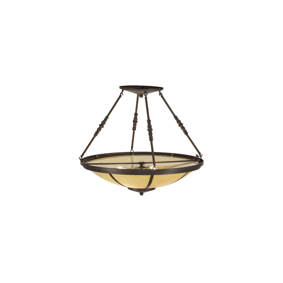 Commerce 4 Light 30" Wide Semi-Flush Bowl Ceiling Fixture