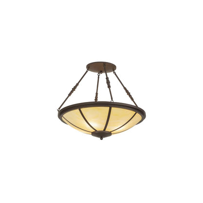 Commerce 4 Light 30" Wide Semi-Flush Bowl Ceiling Fixture