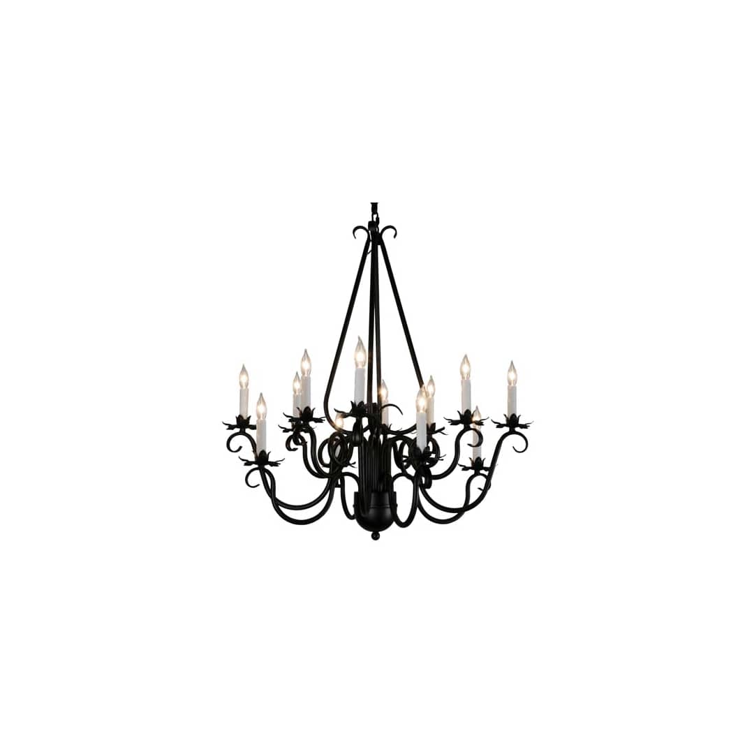 Caleb 12 Light 32" Wide Taper Candle Style Chandelier