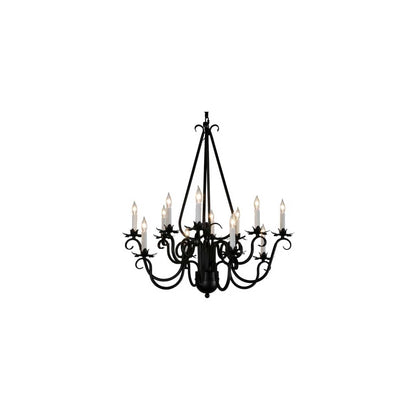 Caleb 12 Light 32" Wide Taper Candle Style Chandelier