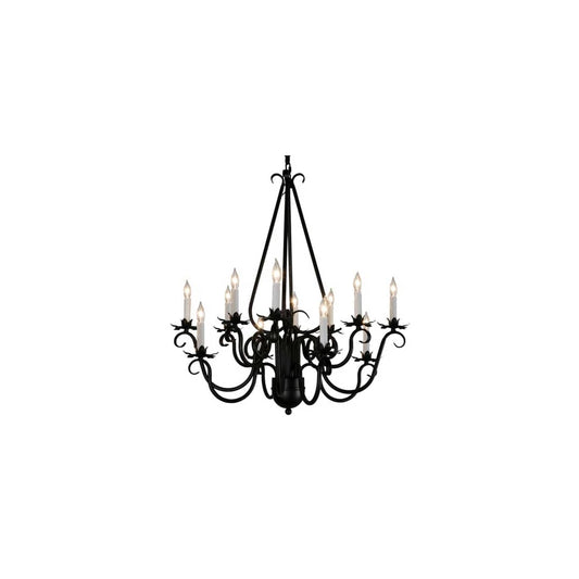 Caleb 12 Light 32" Wide Taper Candle Style Chandelier