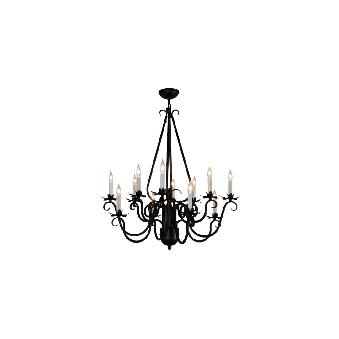 Caleb 12 Light 32" Wide Taper Candle Style Chandelier