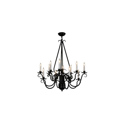 Caleb 12 Light 32" Wide Taper Candle Style Chandelier
