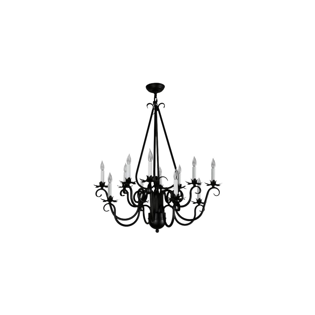 Caleb 12 Light 32" Wide Taper Candle Style Chandelier