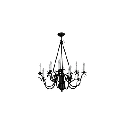 Caleb 12 Light 32" Wide Taper Candle Style Chandelier