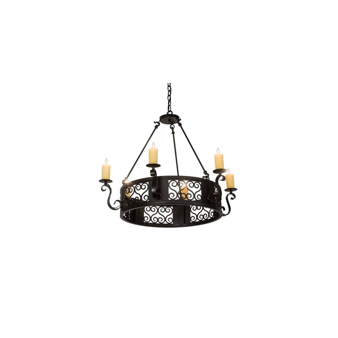 Liesel 6 Light 36" Wide Taper Candle Style Chandelier