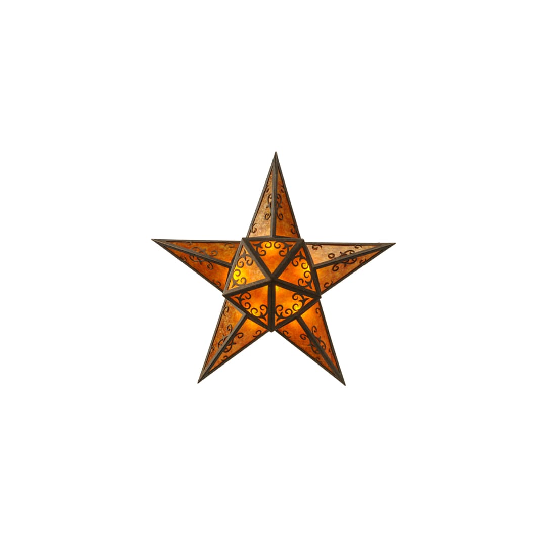 Star 6 Light 36" Wide Semi-Flush Ceiling Fixture