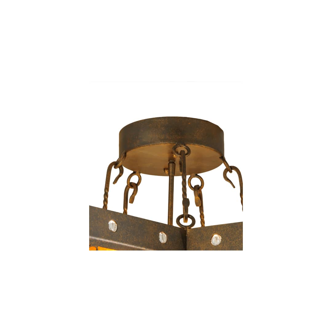 Star 6 Light 36" Wide Semi-Flush Ceiling Fixture