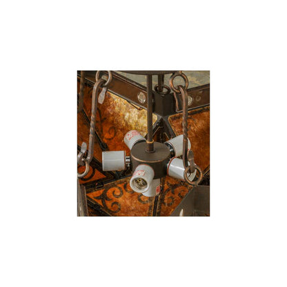 Star 6 Light 36" Wide Semi-Flush Ceiling Fixture