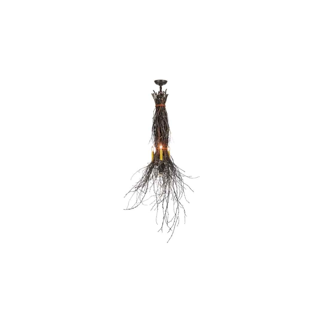 Twigs 35" Wide Taper Candle Pendant