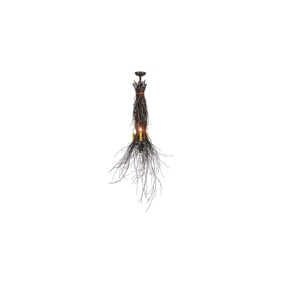 Twigs 35" Wide Taper Candle Pendant