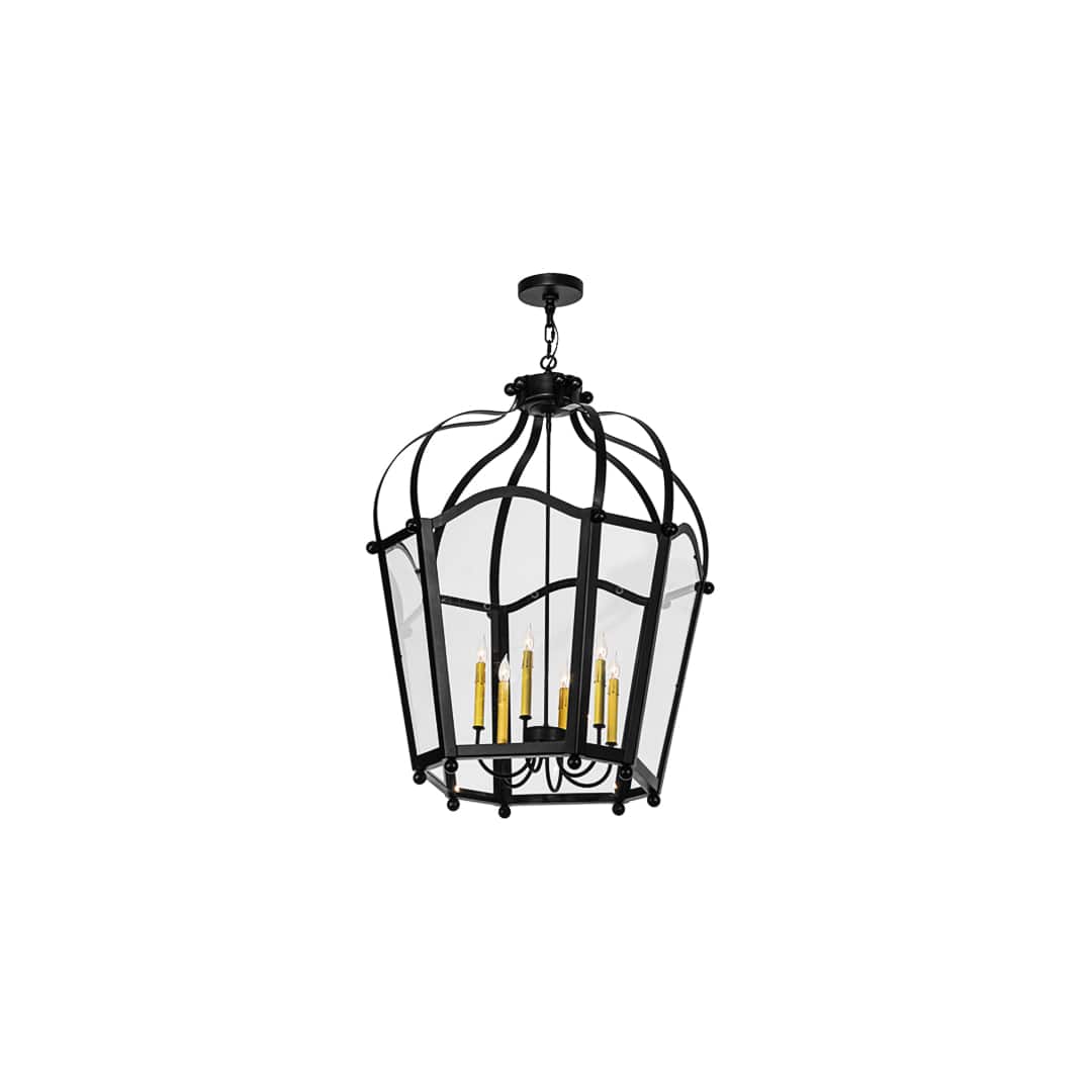 Citadel 6 Light 33" Wide Taper Candle Pendant