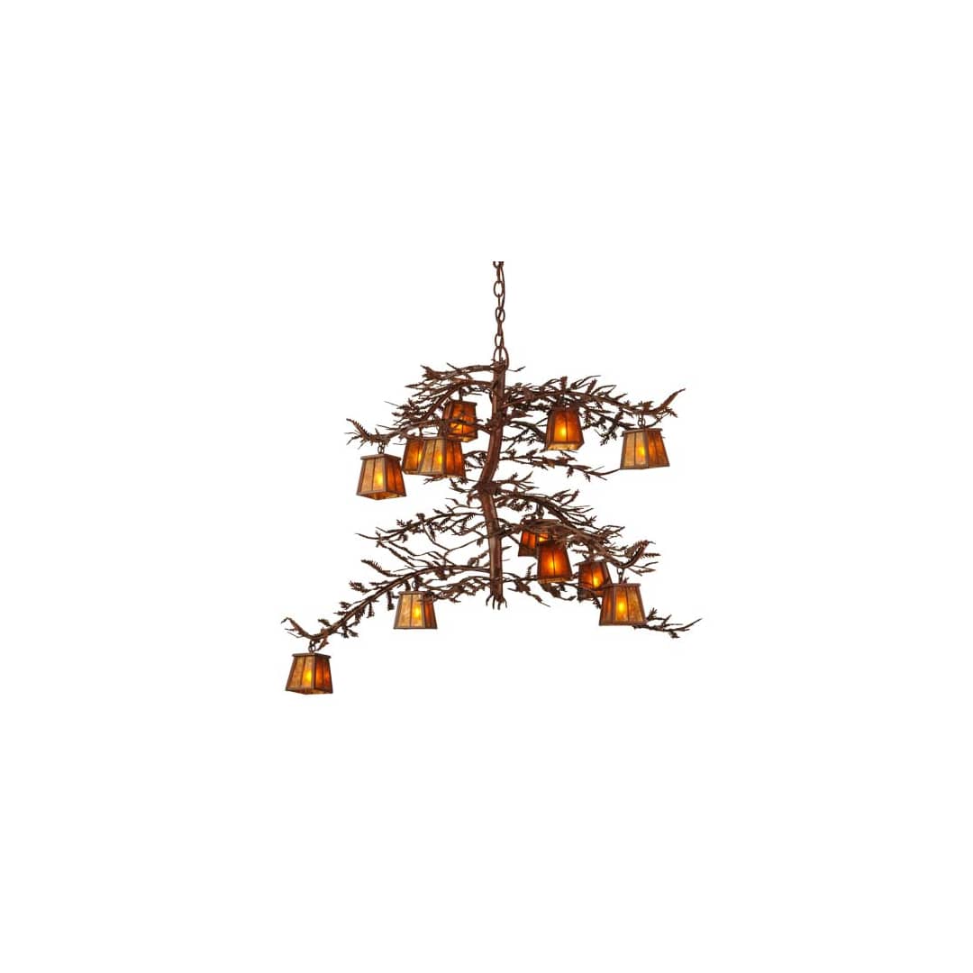 Pine Branch 12 Light 48" Wide Chandelier