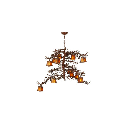 Pine Branch 12 Light 48" Wide Chandelier
