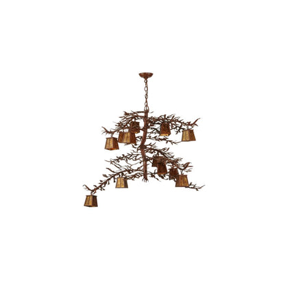 Pine Branch 12 Light 48" Wide Chandelier