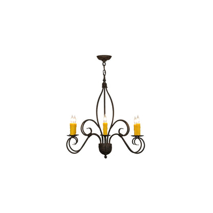 Squire 6 Light 28" Wide Taper Candle Style Chandelier