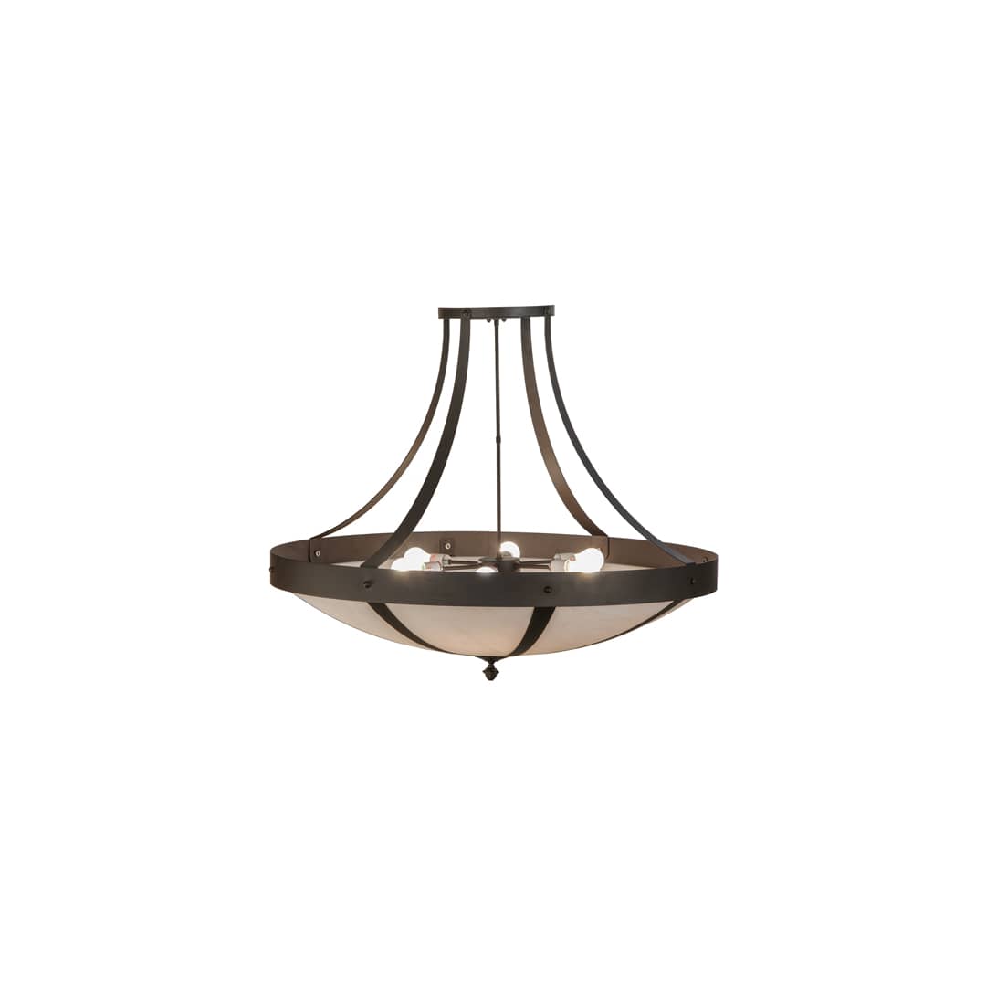 Urban 6 Light 42" Wide Semi-Flush Bowl Ceiling Fixture