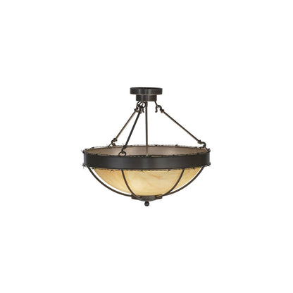 Barbed Wire 4 Light 24" Wide Semi-Flush Bowl Ceiling Fixture