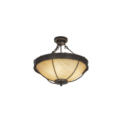 Barbed Wire 4 Light 24" Wide Semi-Flush Bowl Ceiling Fixture