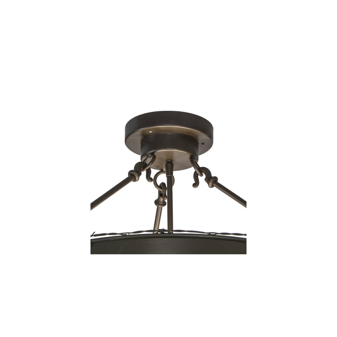 Barbed Wire 4 Light 24" Wide Semi-Flush Bowl Ceiling Fixture