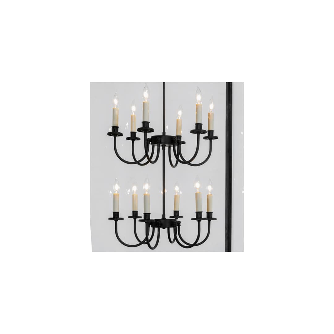 Rennes 12 Light 43" Wide Taper Candle Pendant