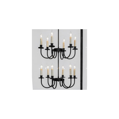 Rennes 12 Light 43" Wide Taper Candle Pendant