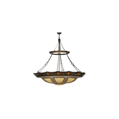 Fleur-de-lis 10 Light 57" Wide Pendant
