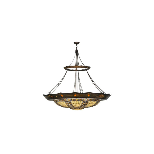 Fleur-de-lis 10 Light 57" Wide Pendant