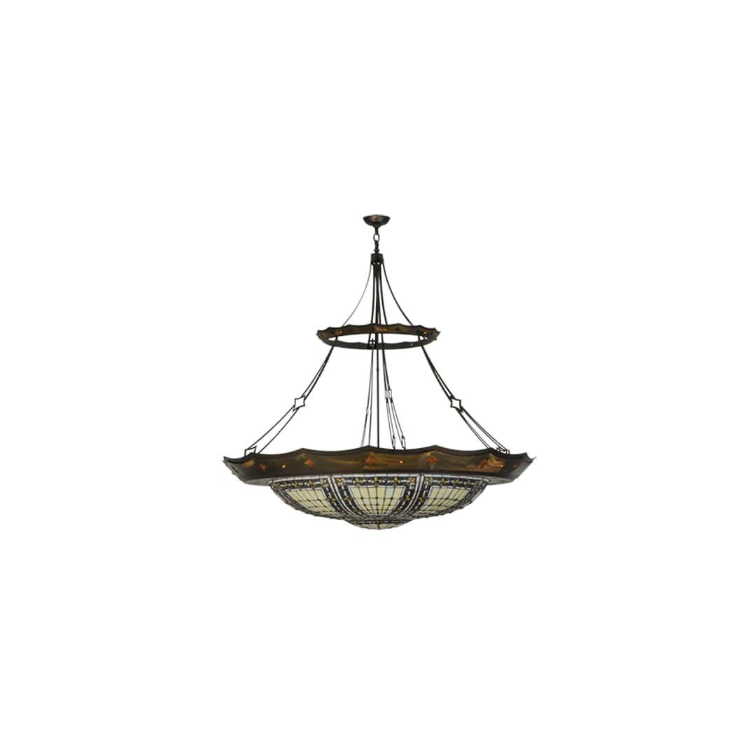Fleur-de-lis 10 Light 57" Wide Pendant