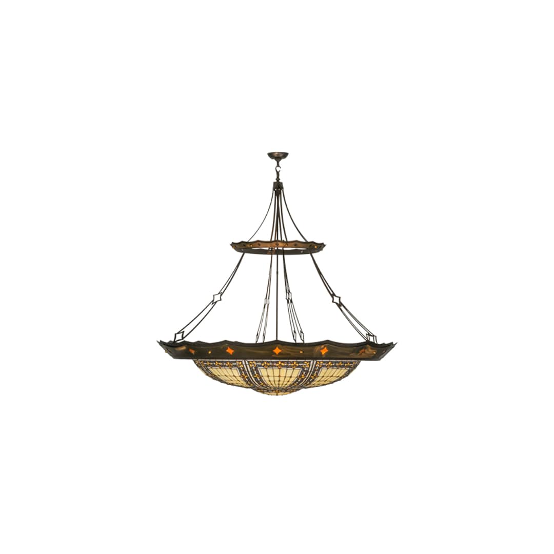 Fleur-de-lis 10 Light 57" Wide Pendant