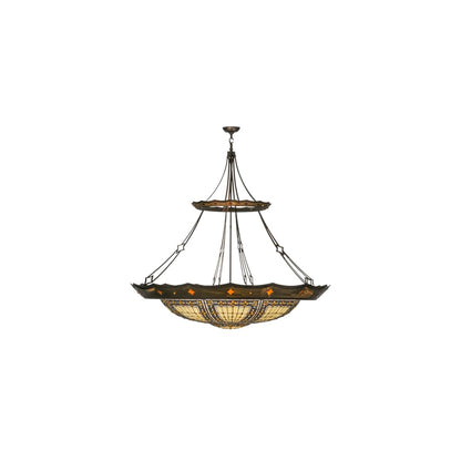 Fleur-de-lis 10 Light 57" Wide Pendant