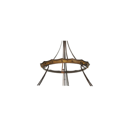 Fleur-de-lis 10 Light 57" Wide Pendant