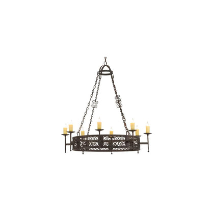 Toscano 8 Light 50" Wide Taper Candle Style Chandelier