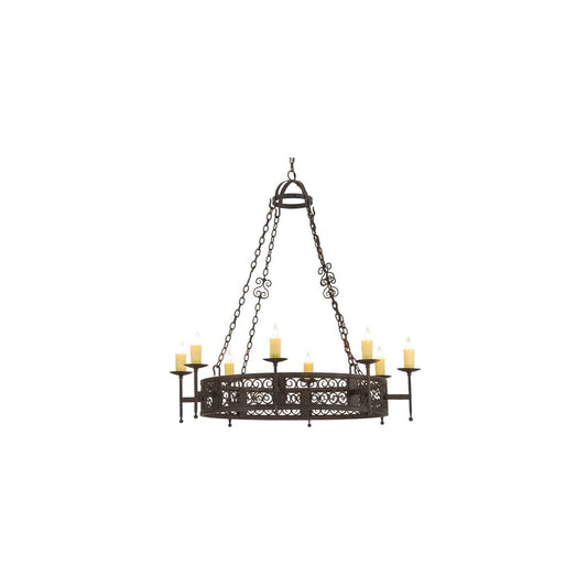 Toscano 8 Light 50" Wide Taper Candle Style Chandelier