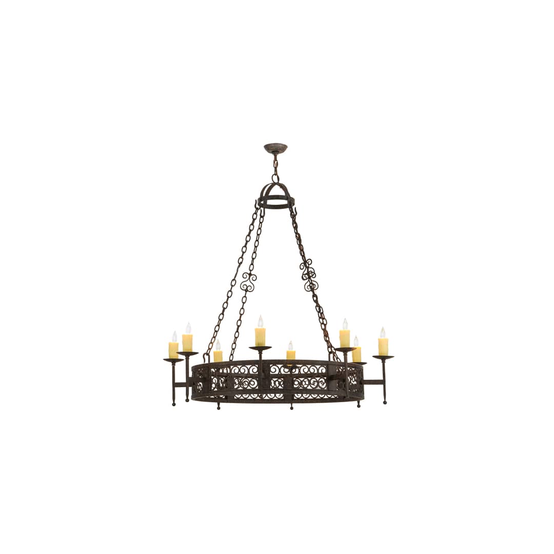 Toscano 8 Light 50" Wide Taper Candle Style Chandelier