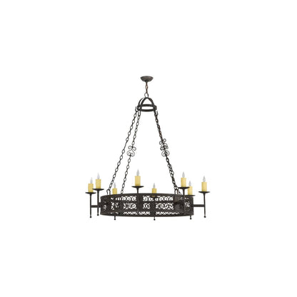 Toscano 8 Light 50" Wide Taper Candle Style Chandelier